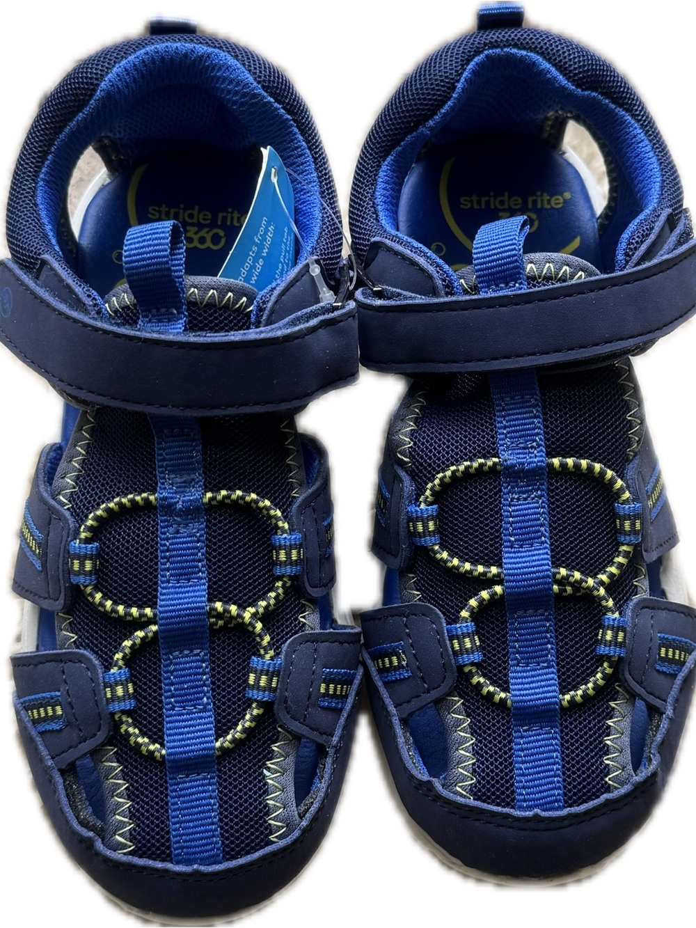 Stride Rite 360 Blue Kids' Active Closed-Toe Sandals